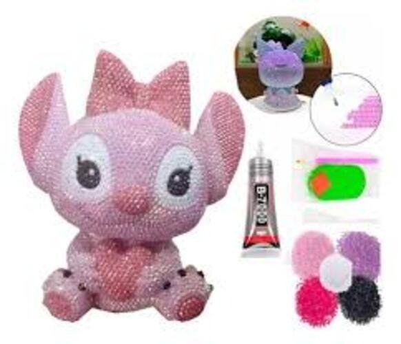 Producto - DIAMOND PAINTING ALCANCIA 10CM ANGEL DE STITCH