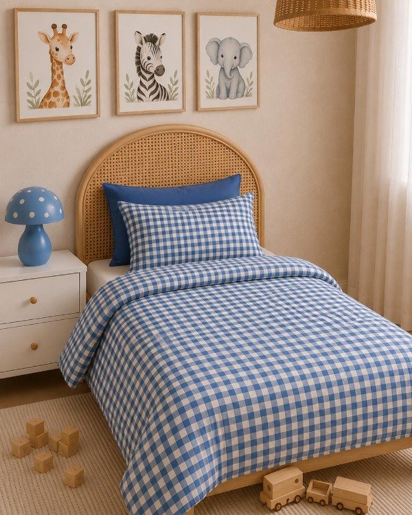 Producto - Almohadón Vichy Peach 50x 70 cms - 3