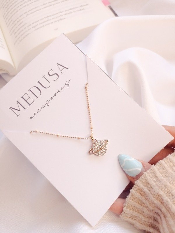 Cadenita Saturno Strass - Medusa Store