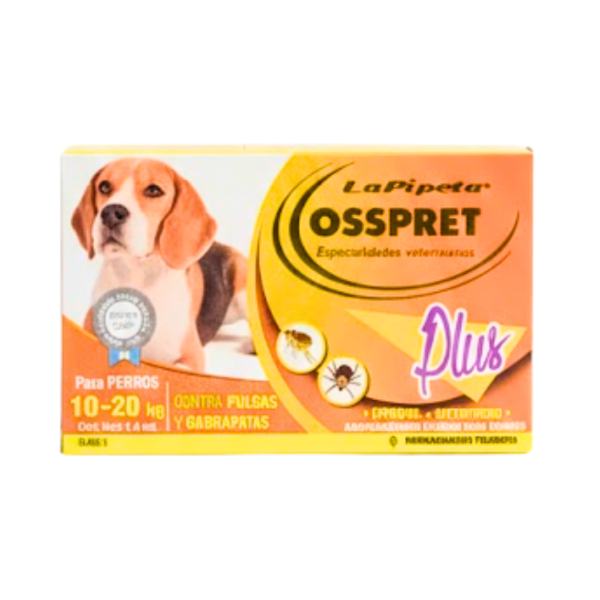 Producto - Osspret Pipeta Plus (fipronil + metopreno) Numero 2 - 10 a 20 kg 7798340526344