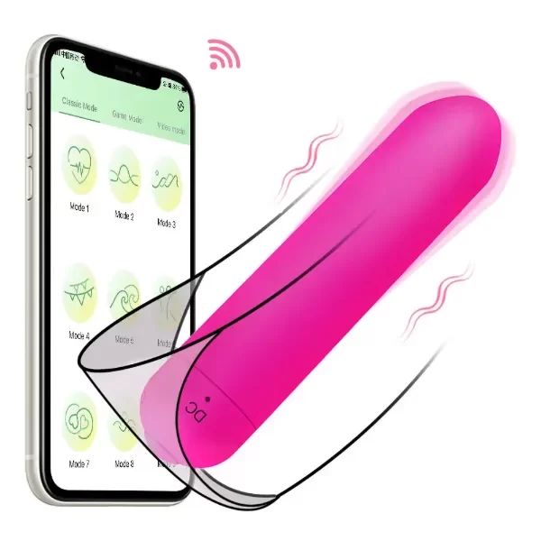 Producto - BALA VIBRADOR 10 MODOS CONTROL POR APP 9 CM X 3 CM IMPORTADO SIXTY