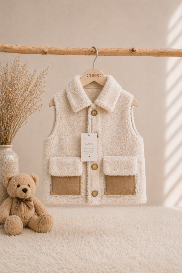 Producto - Chaleco Teddy Mini Camel