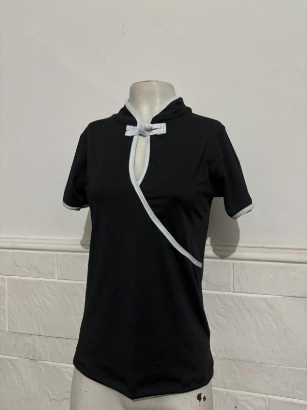 Producto - Quipao manga corta negro - 1