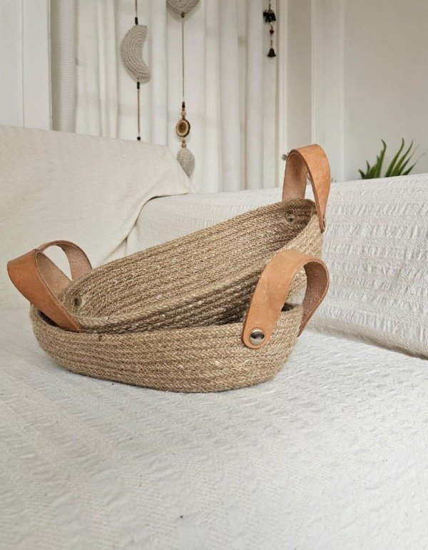 Producto - Cesto yute ovalado