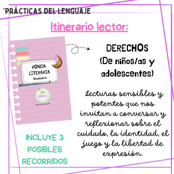 Producto - Itinerario lector: Derechos de niños/as y adolescentes