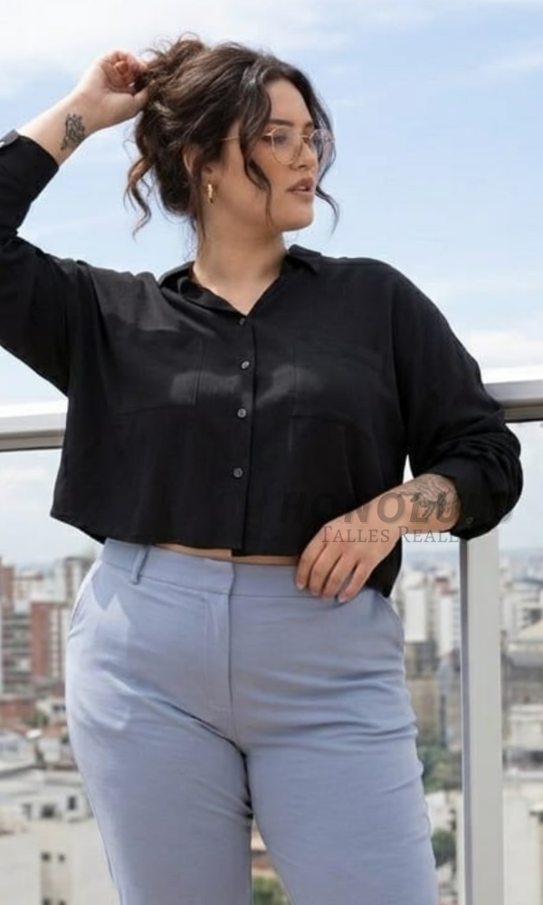 Producto - Camisa de Lino Negro - 2