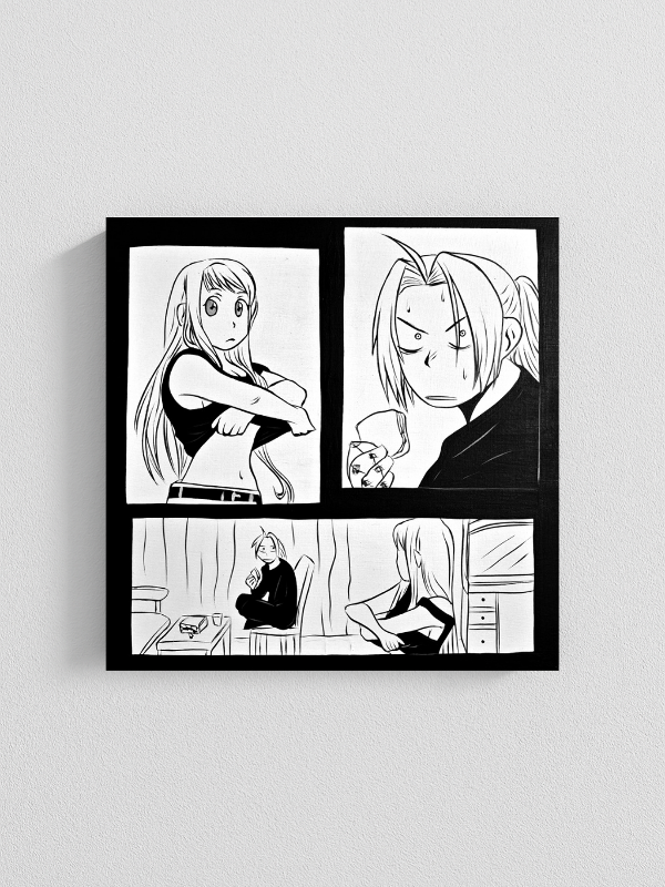 Producto - Cuadro Ed y Winry  -Fullmetal Alchemist-