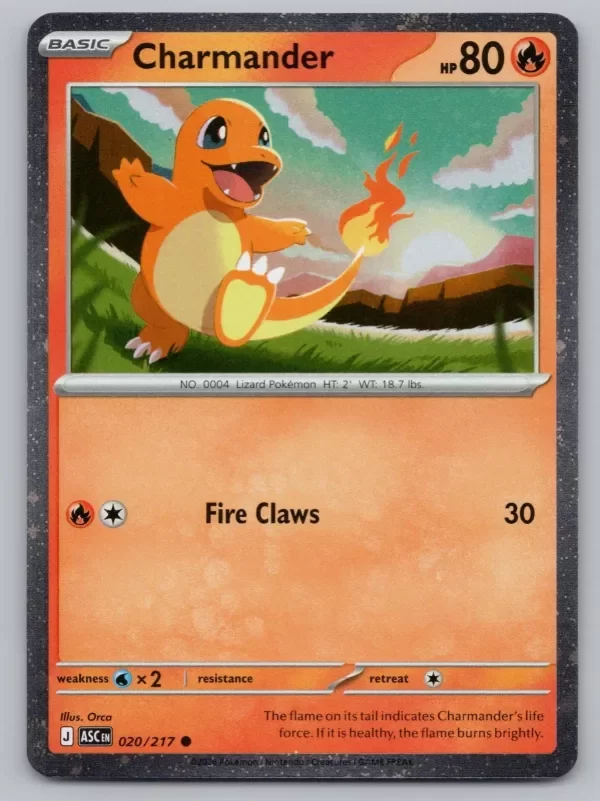 Producto - Charmander 020/217 (Cosmo Holo) Common ME: Ascended Heroes Pokemon