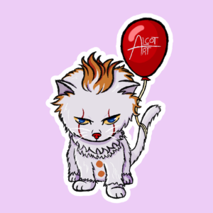 Producto - Stickers en Vinilo - Michis - Pennywise
