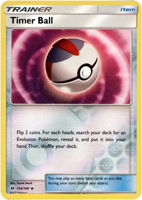 Producto - Timer Ball - 134/149 - Sun and Moon - Reverse Holo