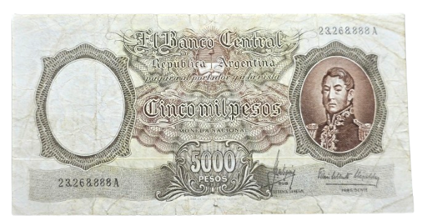 Producto - Moneda Nacional 5000 Pesos (Mastropierro - Elizalde) Bott.2176 F