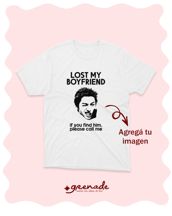 Producto - Remera "lost my boyfriend" personalizada