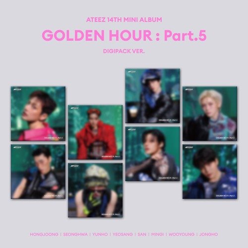 Producto - ATEEZ - 14 MINI ÁLBUM [GOLDEN HOUR: Part.5 (DIGIPACK VER)