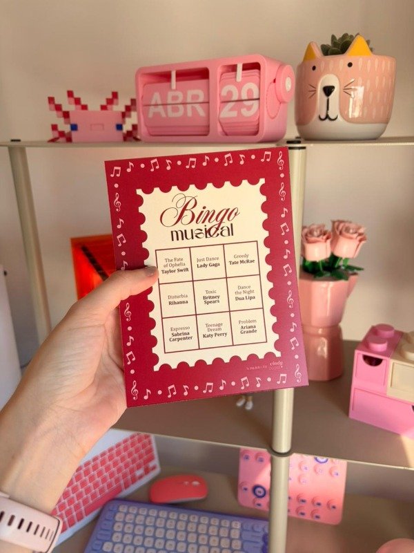 Producto - Bingo Musical - Hasta 10 personas - Plantilla Imprimible