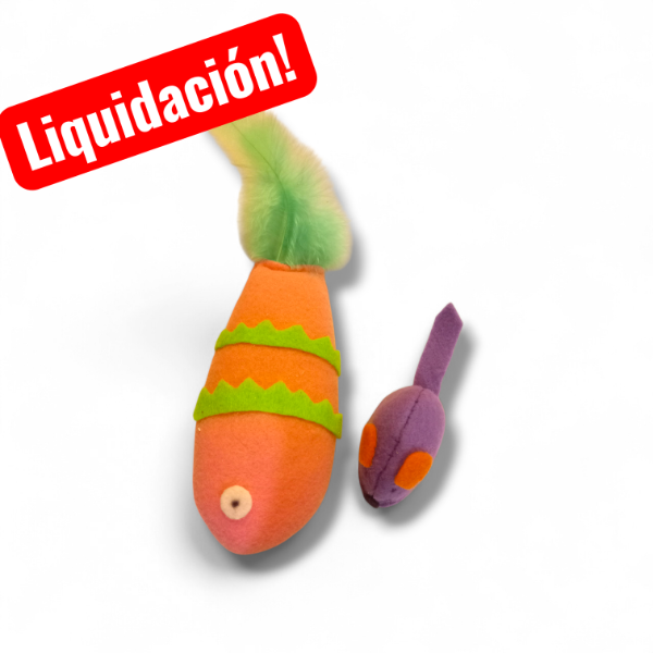 Producto - Fish XL rosa y rata lila