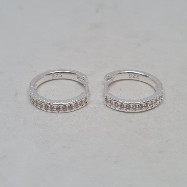 Producto - Argollas doble cubic blanco 12mm