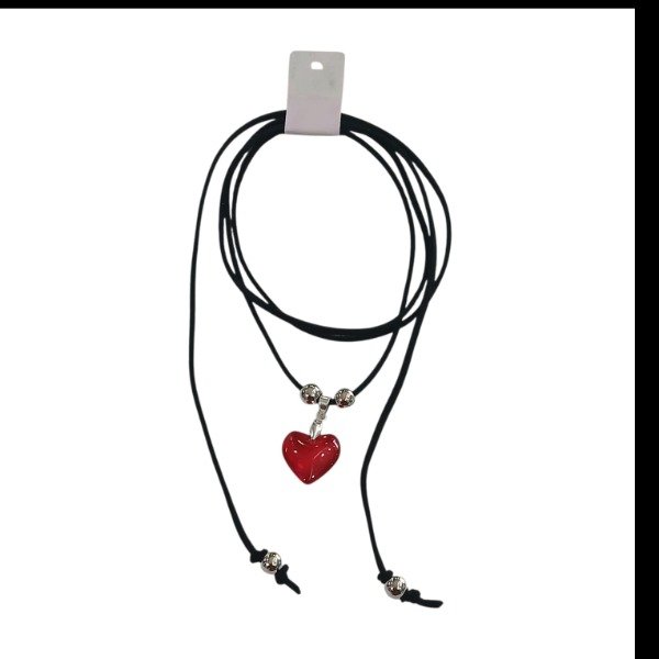 Producto - Collar Corazón rojo