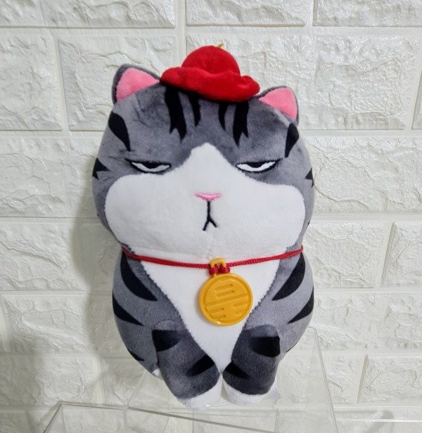 Producto - Peluche gato emperador  de la suerte 25 cm