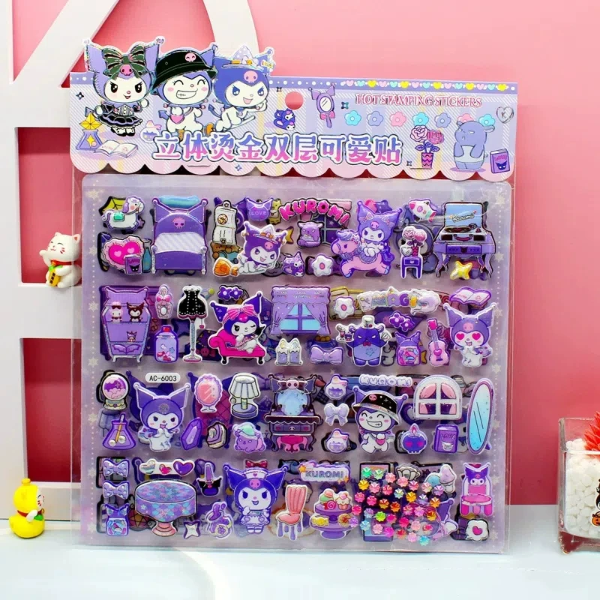 Producto - Stickers Sanrio Kuromi x10