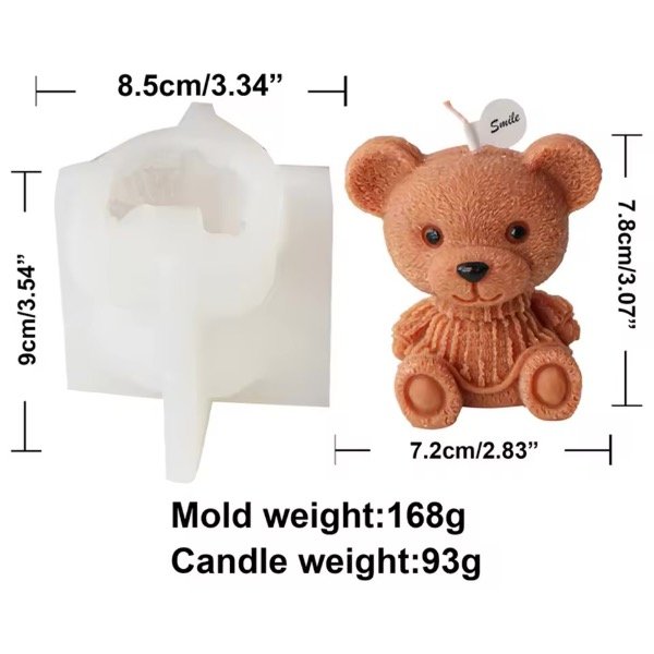 Producto - Molde Oso Rayado Grande