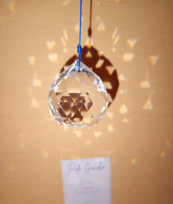 Producto - Atrapasol de hilo con esfera cristal 4 cm.
