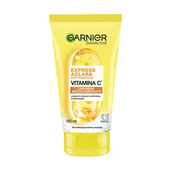 Producto - JABON FACIAL GARNIER - EXPRESS ACLARA - ANTI-MANCHAS - VITAMINA C
