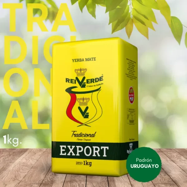 Producto - Yerba Rei Verde Tradicional paquete amarillo 1kg