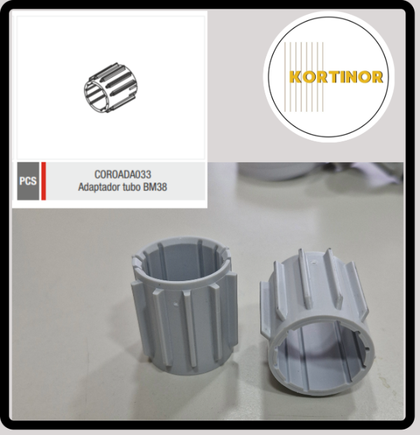 Producto - Adaptador TUBO Roller BM38 (X2)
