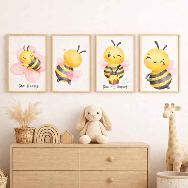 Producto - SET DE 4 CUADROS COLECCIÓN HONEY