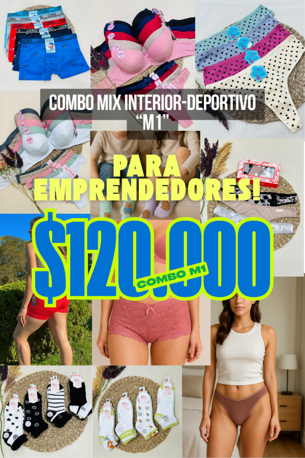 Producto - COMBO EMPRENDEDOR MIX INTERIOR/DEPORTIVO M1