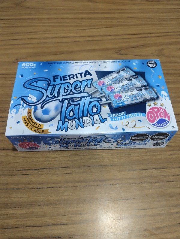 Producto - Chupetin Masticable Fierita Super Tatoo Mundial x 50 (cada uno 150)