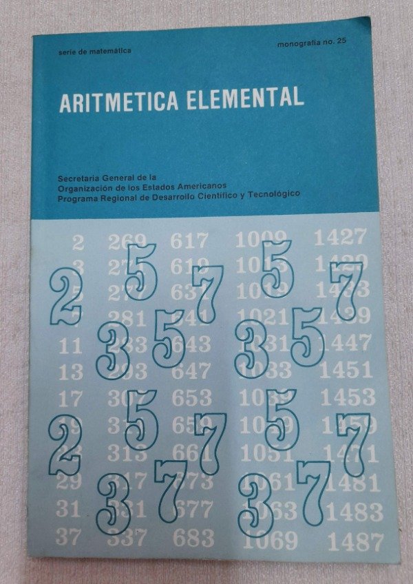 Producto - Aritmética Elemental - Enzo Gentile - Oea - Serie Matematica