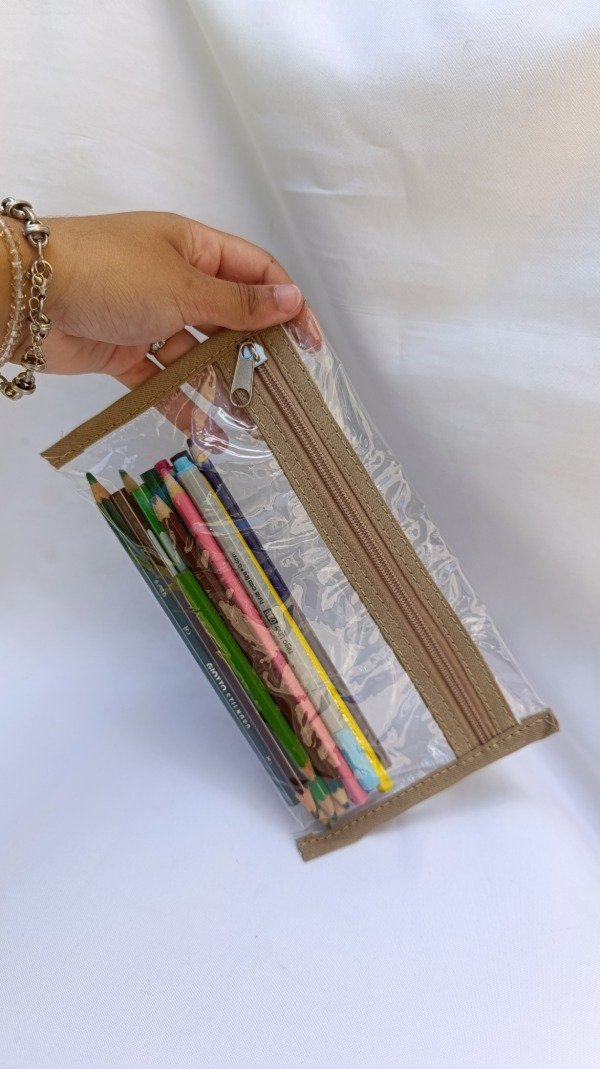 Producto - Cartuchera cristal beige