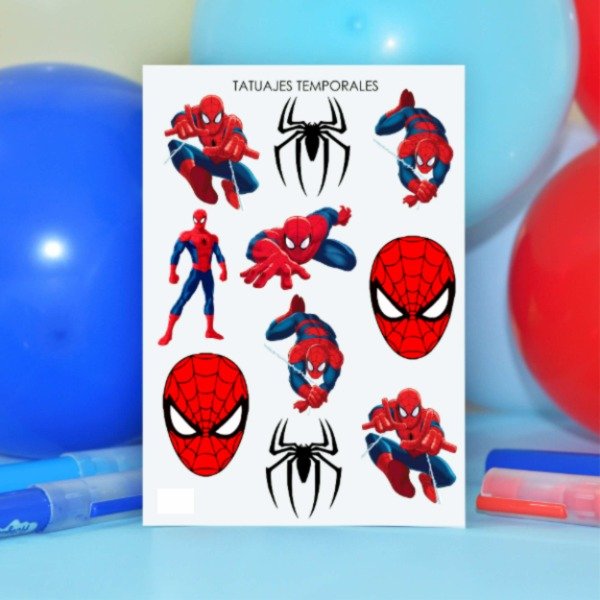 Producto - Tatuajes Temporales "Spiderman"