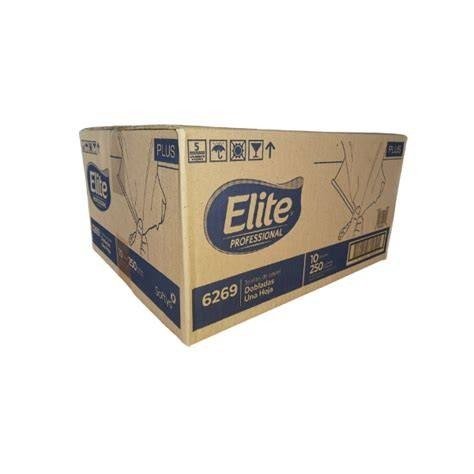 Producto - Caja de toalla entrecortada Blanca Elite