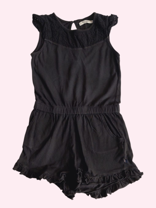 Producto - Mono con broderie negro Wanama 6 años