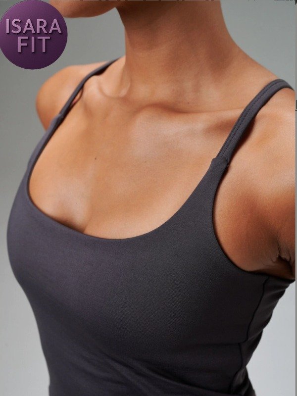 Producto - Musculosa Cropped Grey - 0