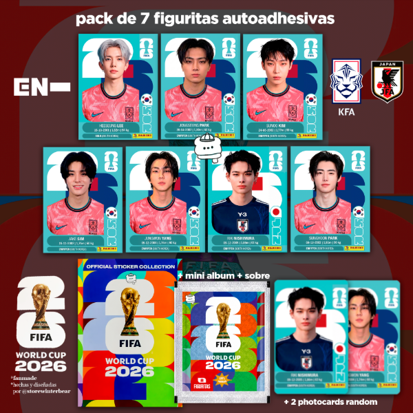 Producto - pack figuritas korea enhypen
