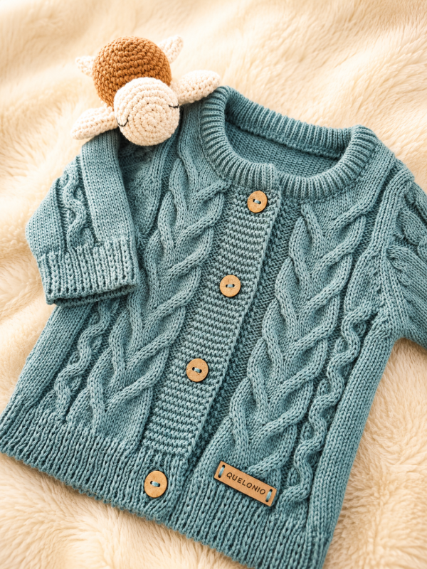 Producto - CAMPERA LANA VERDE ESMERALDA