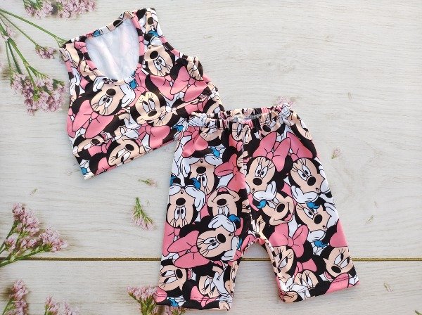 Producto - Top + Biker Nena Disney 6 Diseños