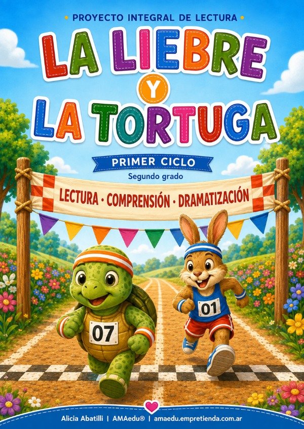 Producto - Lectura FÁBULA DE LA LIEBRE Y LA TORTUGA (Primer Ciclo) - 1