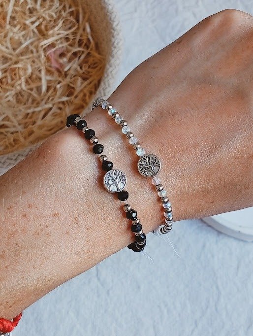 Producto - Pulsera árbol de la vida con cristal de roca
