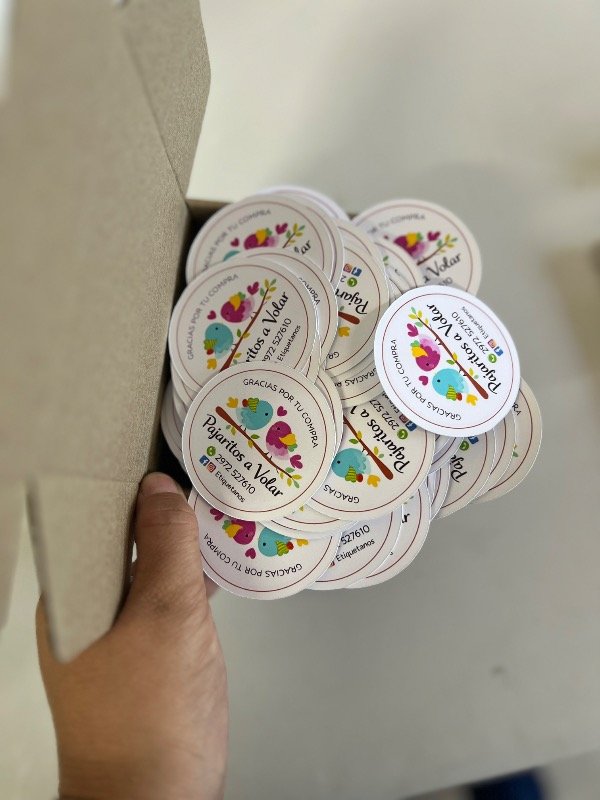 Producto - 100 CALCOS CLÁSICOS de 5cm SIN BRILLO - 2