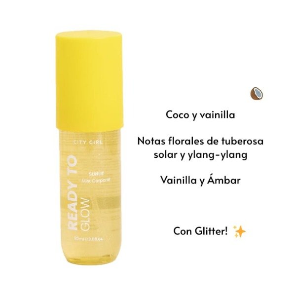 Producto - Mist corporal Sunlit con glitter 90ml
