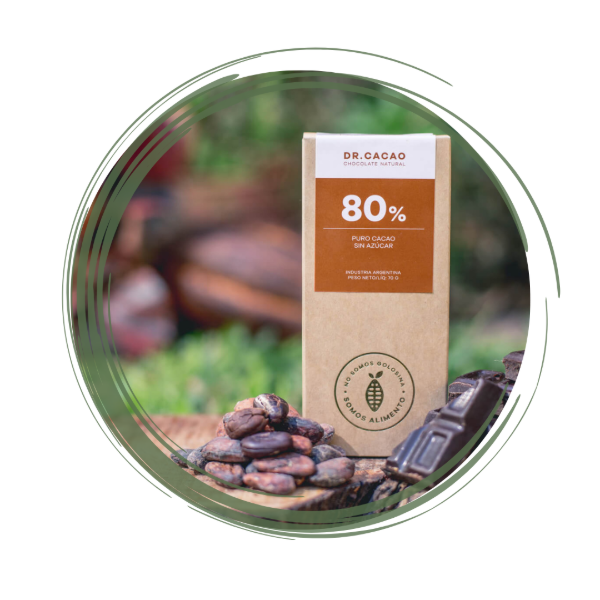 Producto - Chocolate Dr Cacao al 80 Porc. Cacao x 50 gr.