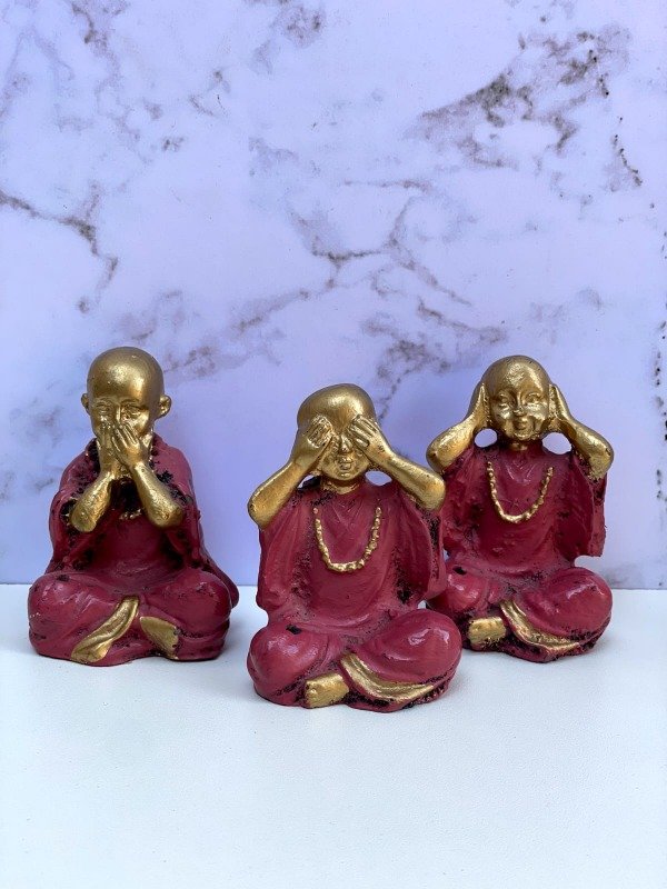 Producto - SET BUDA MONJE PORTASAHUMERIO X3