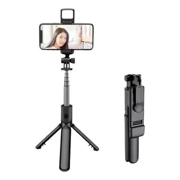 Producto - AC169 PALO DE SELFIE TRIPODE  CELULAR CON FLASH BLUETOOTH STICK R1S