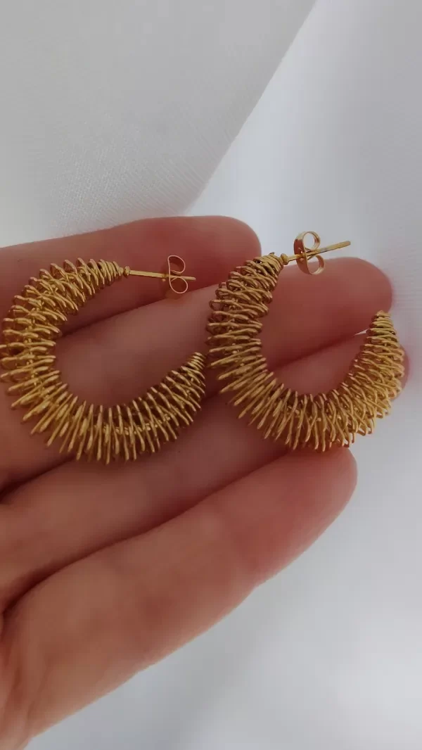 Producto - Aros dorado maya