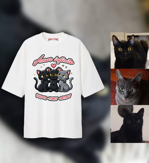 Producto - Remera PERSONALIZADA X3 mascotas