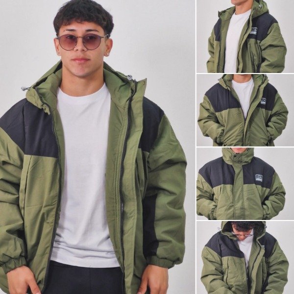 Producto - Campera CIMA BRAVA by Cibarta Sport verde y Negra